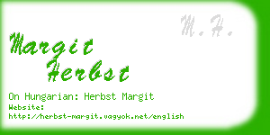margit herbst business card